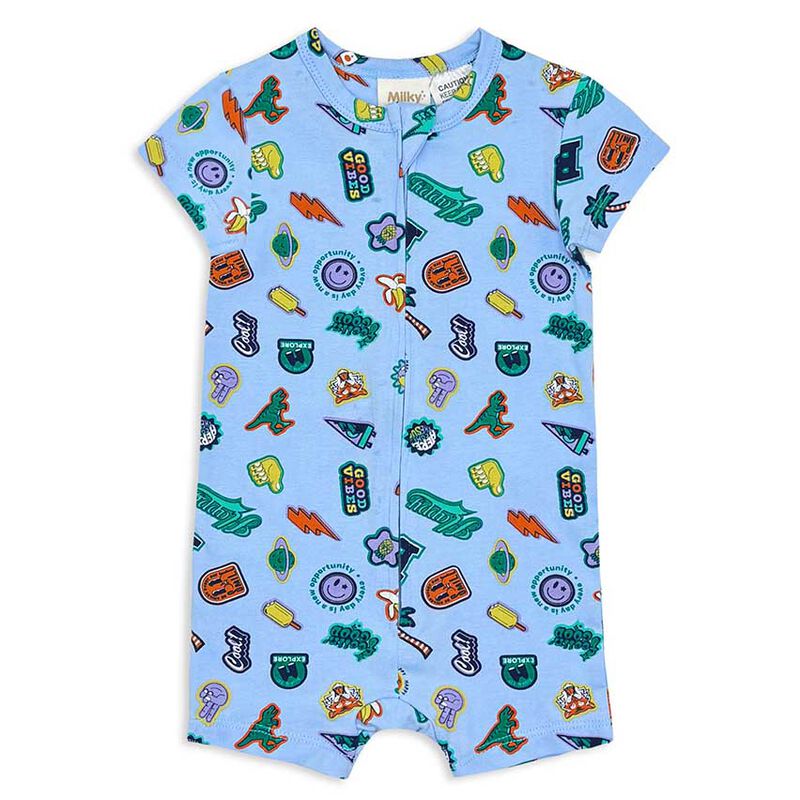 Milky Happy Zip Romper image number 0